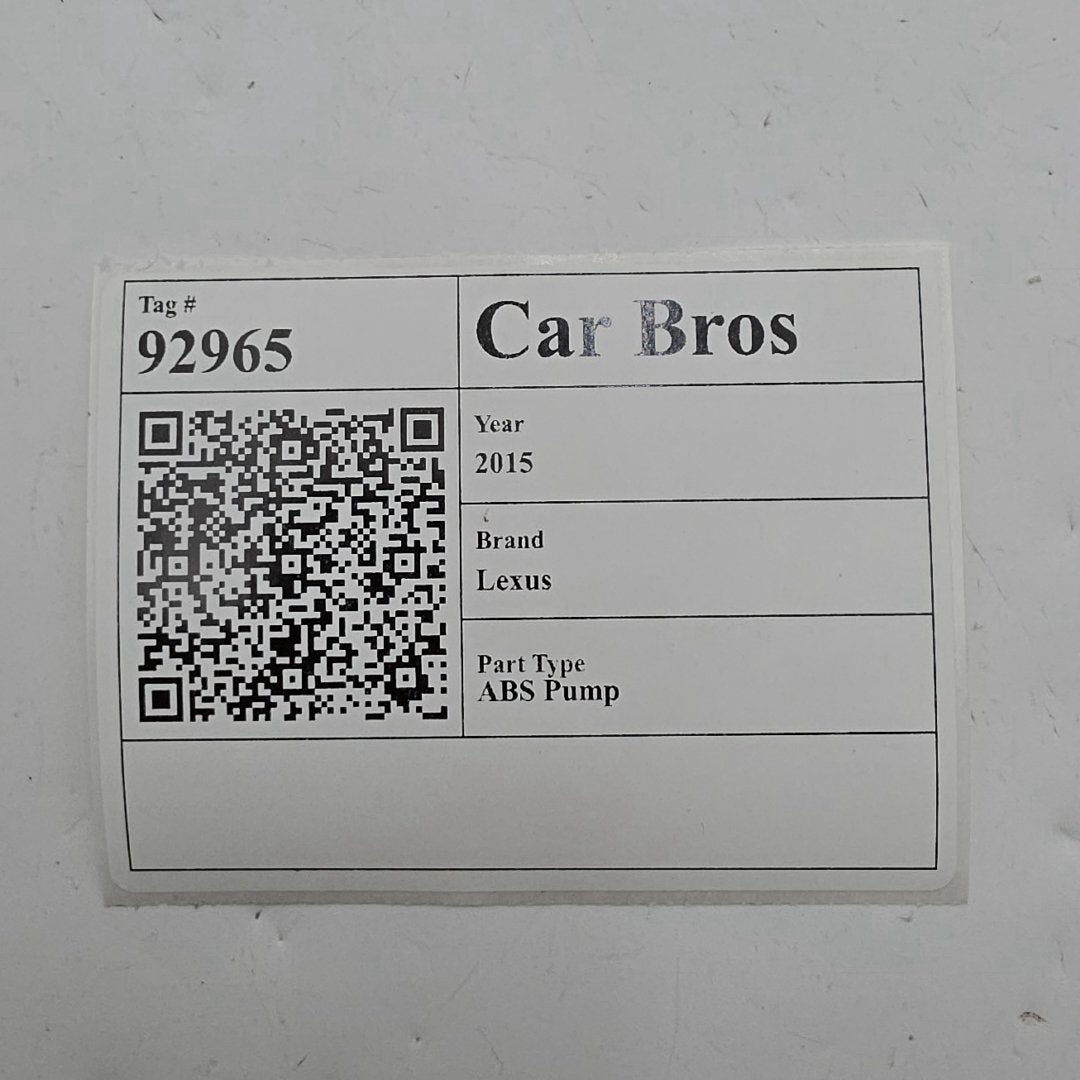 2014 2015 Lexus RX350 3.5L ABS Anti Lock Brake Pump 44540-0E093