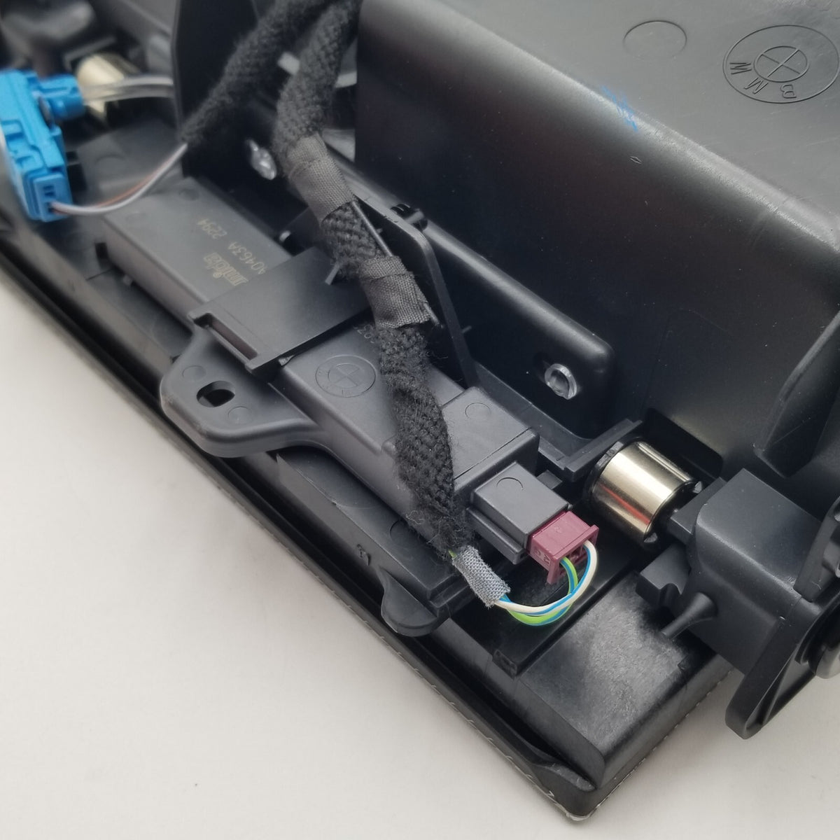 2019 - 2026 BMW X5 X6 X7 Center Console Storage Compartment Aluminum Rhombicle