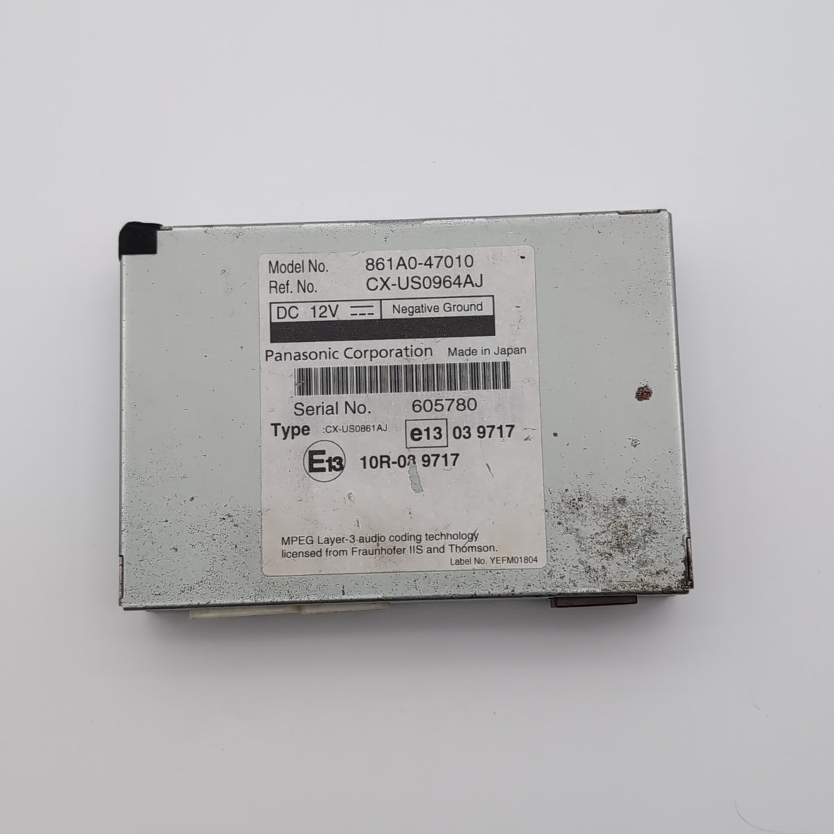 2010 2011 Fits Toyota Prius Multimedia Interface Control Module 861A047010