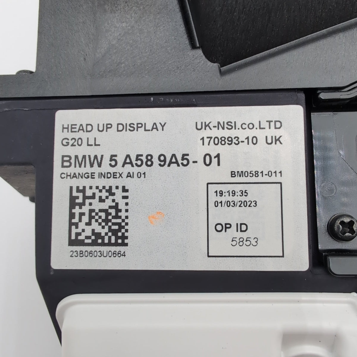 2023 - 2026 BMW M3 M4 i4 G26 G20 HUD Head Up Display Projector Unit 5A589A5
