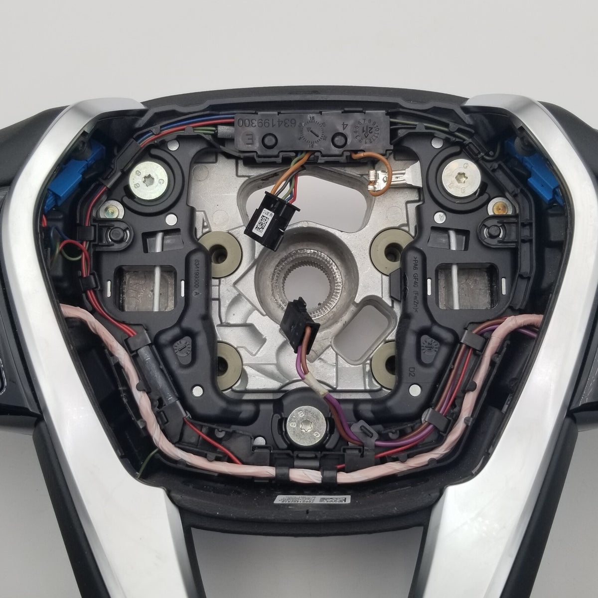 2021 2022 2023 BMW 540I STEERING WHEEL LIM GLOSS LEATHER BLACK