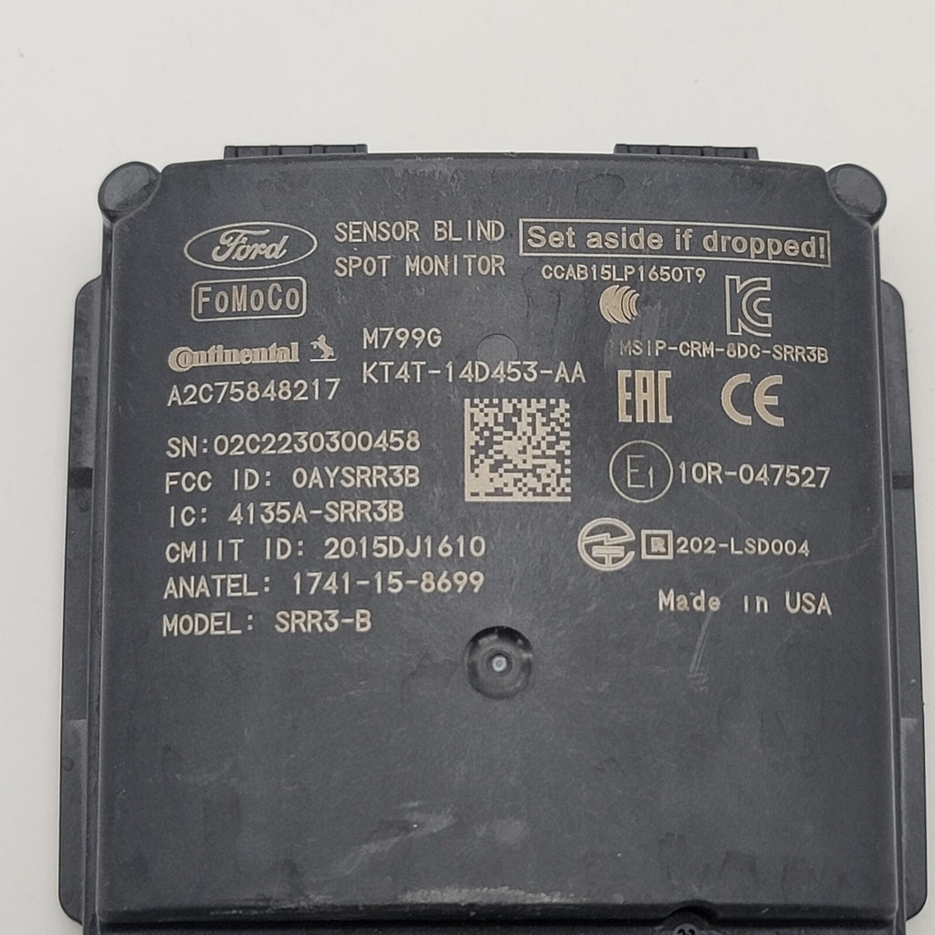 2019- 2022 FORD EDGE REAR LEFT BLIND SPOT RADAR SENSOR MODULE OEM KT4T14D453AA