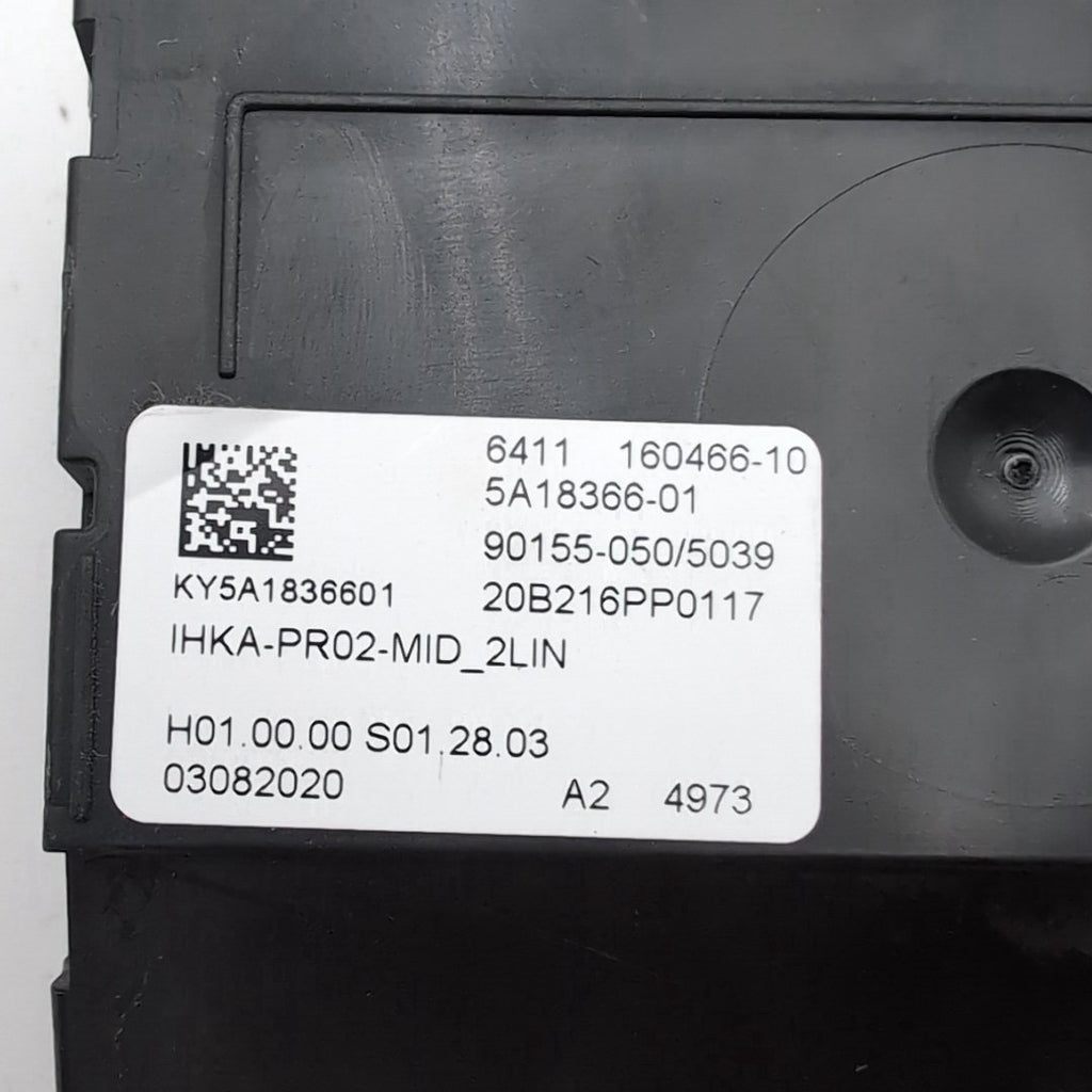 2019 - 2023 BMW X5 G20 G30 HVAC Climate Control Module Amplifier 5A18366