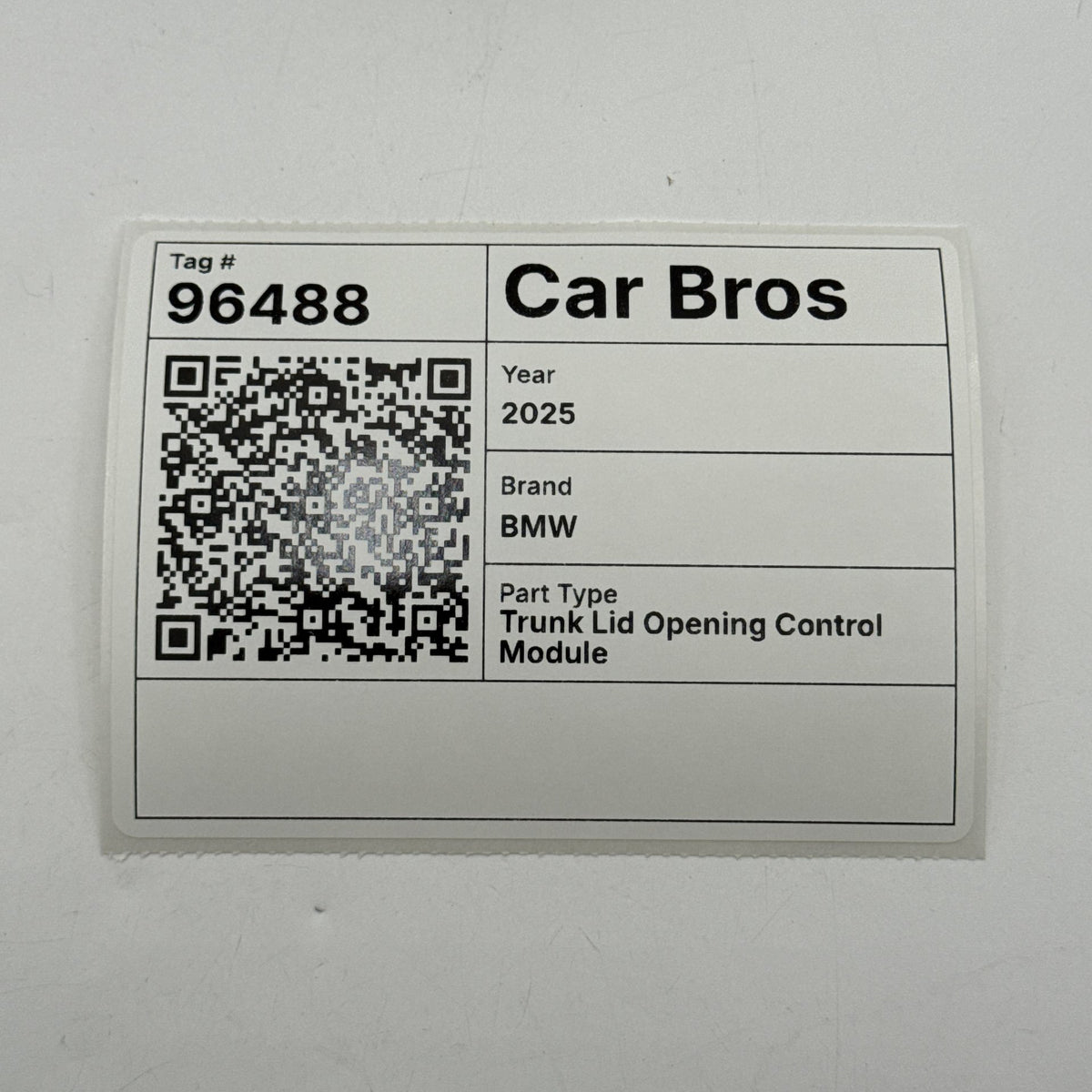 2024 - 2026 BMW G60 XM X6 X3 X1 X2 Trunk Lid Deck Lid Control Module 5B529E5