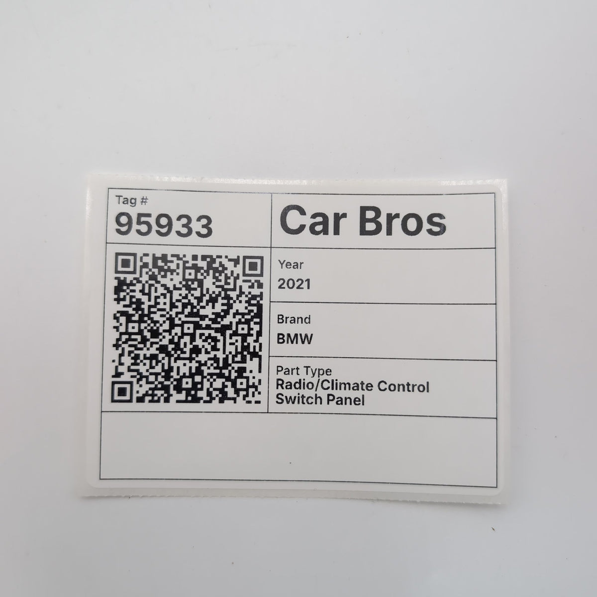 2019 2020 2021 BMW i3 i3s l01 AC Heater Climate Radio Switch Vent Panel 5A0A401
