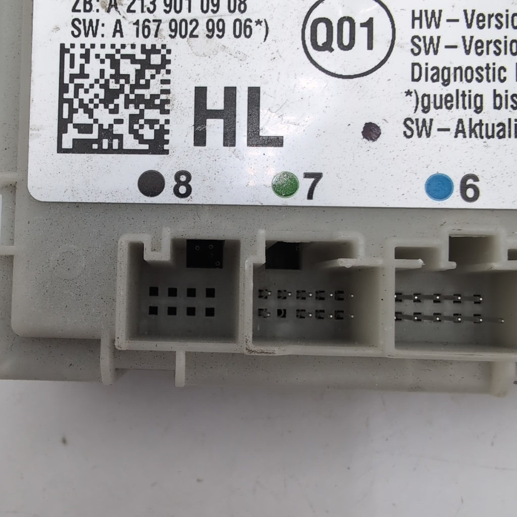 2020- 2023 MERCEDES GLE350 V167 REAR LEFT DOOR CONTROL MODULE OEM A1679008213