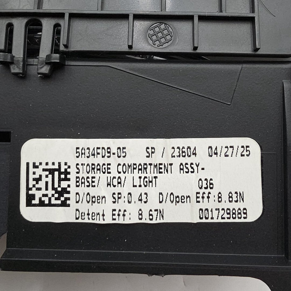 2019 - 2026 BMW X5 X7 Center Console Storage Compartment 5A34FD9