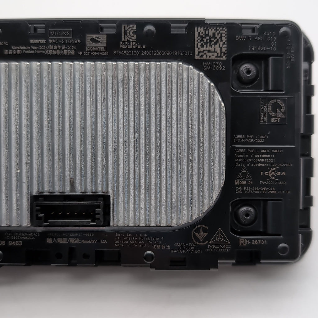 2021 - 2025 BMW G20 G80 M3 Front Center Console Wireless Charging Pad Tray