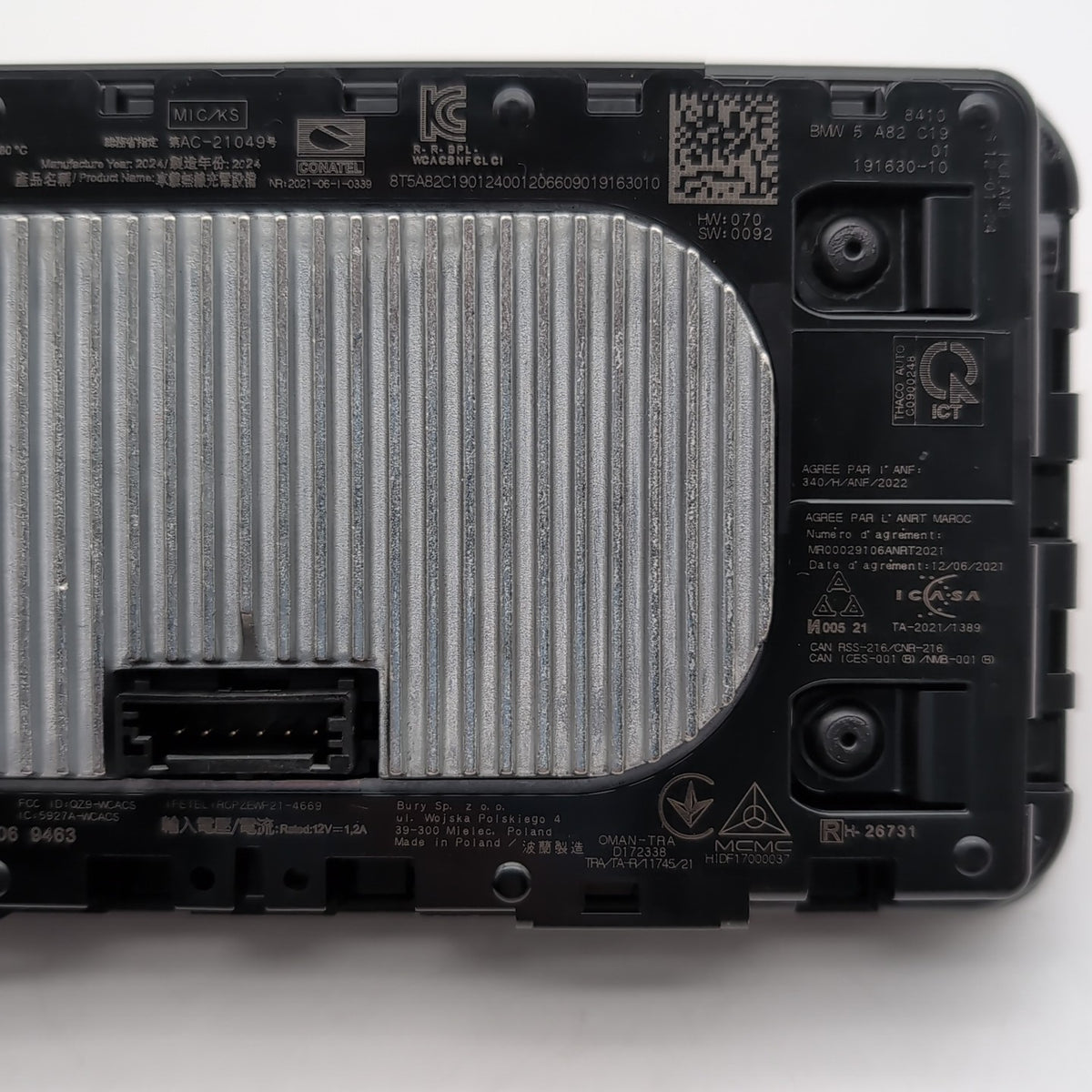 2021 - 2025 BMW G20 G80 M3 Front Center Console Wireless Charging Pad Tray