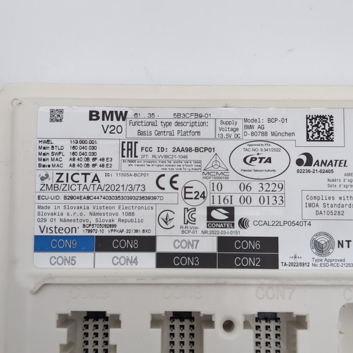 2024 BMW X1 BCM BODY CONTROL MODULE UNIT OEM 5B3CFB9