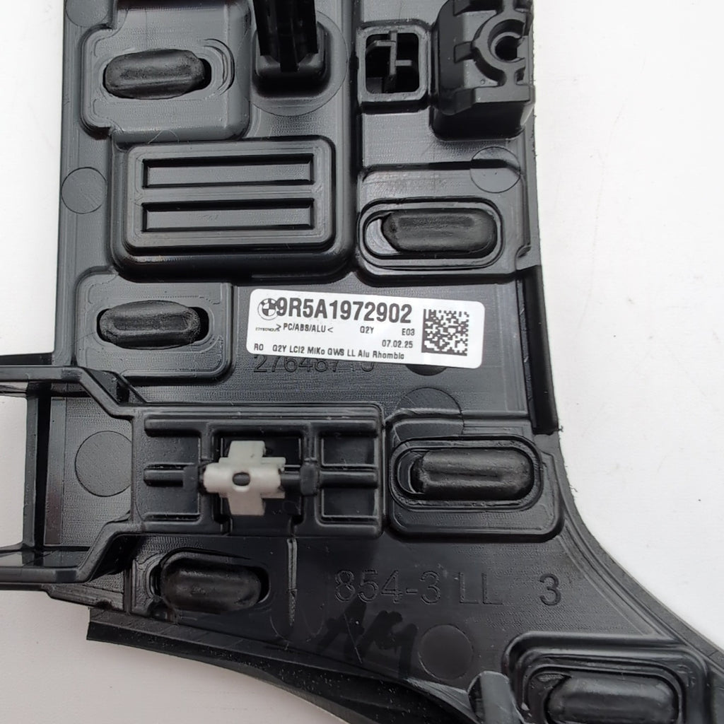 2021 - 2026 BMW G20 G22 G82 Center Console Shifter Trim Aluminum Rhombicle