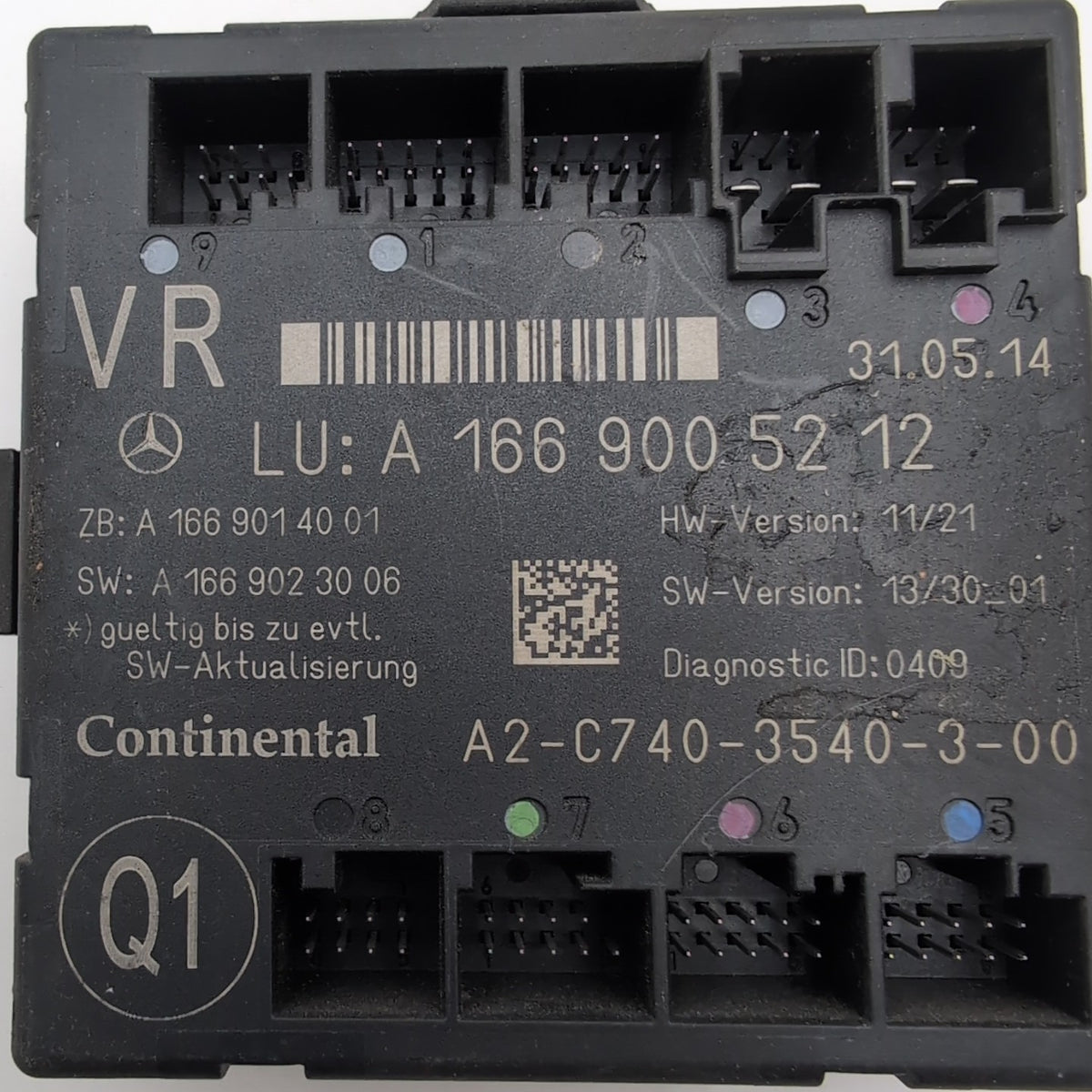 2013- 2019 Mercedes W166 GLE ML GL Front Right Door Control Module A1669005212