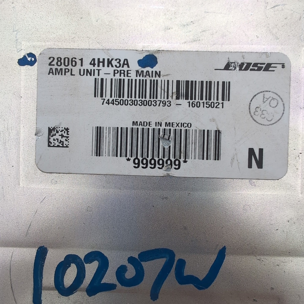 2016 2017 Infiniti Q50 Bose Pre Main Amplifier Amp OEM 280614HK3A