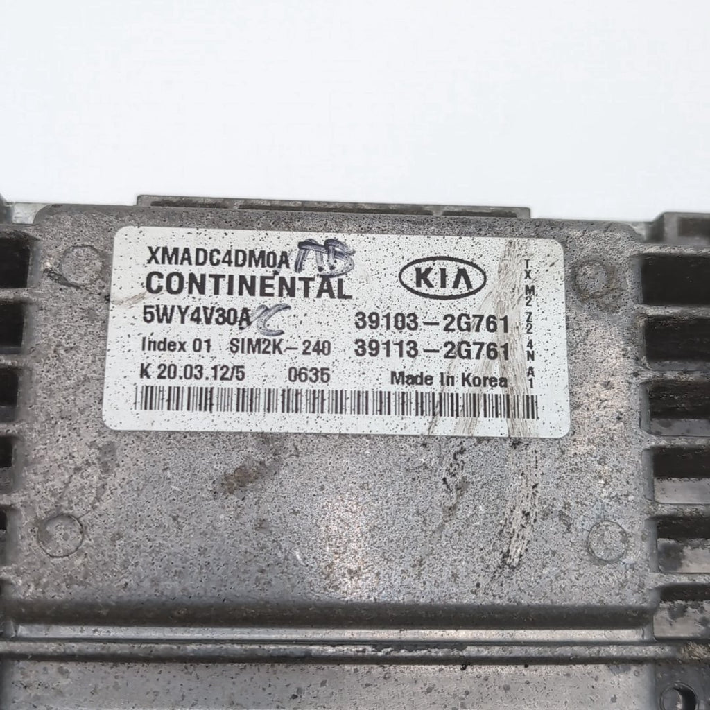 2012 2013 Kia Sorento 2.4L Engine Computer Control Module ECU 39103-2G761