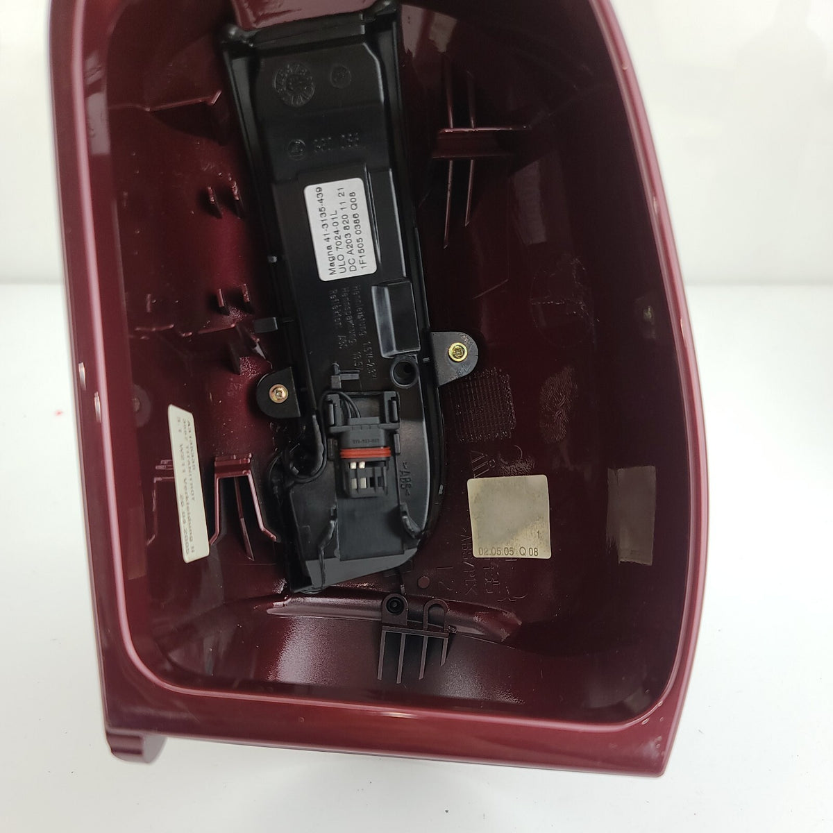 03-06 Fits Mercedes W211 E320 E500 Left Side View Door Mirror Cap Cover Burgundy