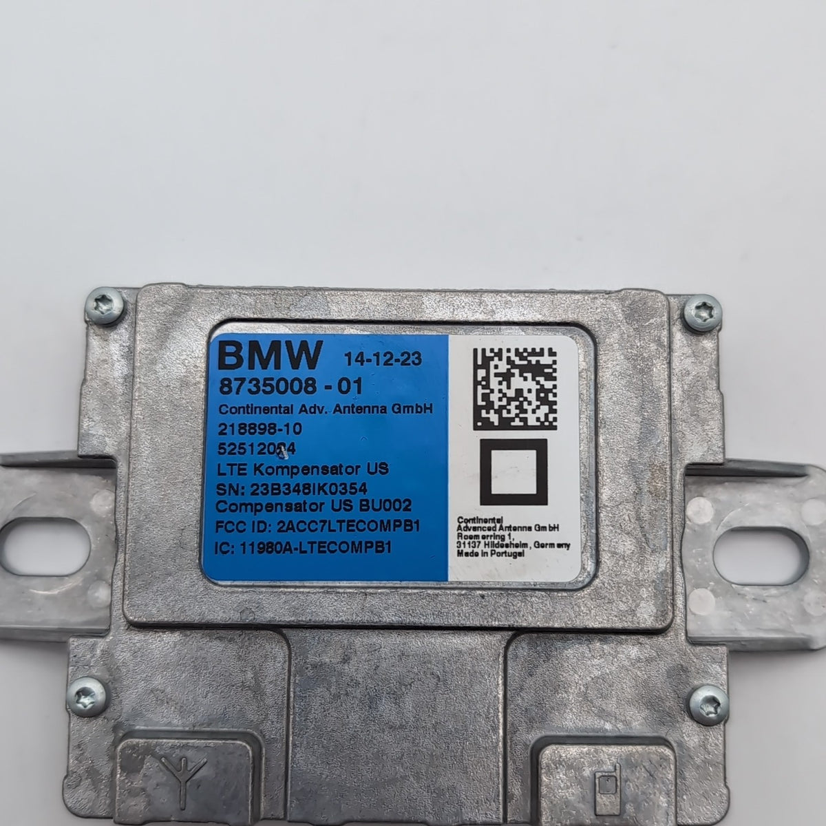 2019 - 2022 BMW 3 5 7 Series G20 G30 G12 X3 X4 X5 LTE Compensator Module 8735008