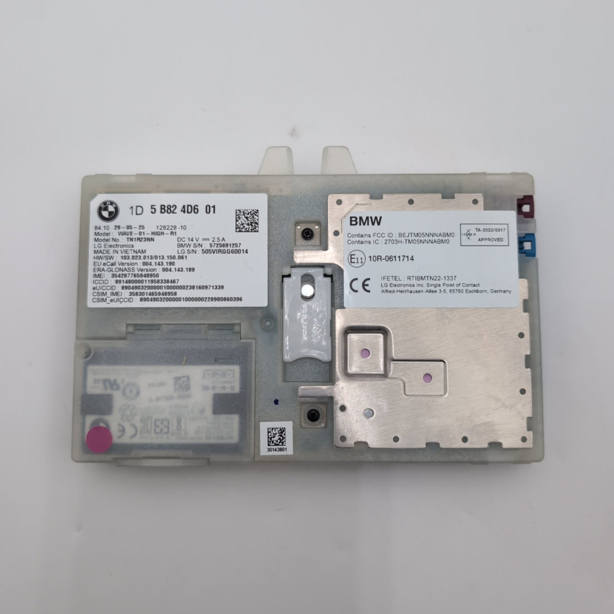 2023 - 2026 BMW G20 G60 X3 X5 X6 M3 M4 Antenna Telematics Control Module 5B824D6