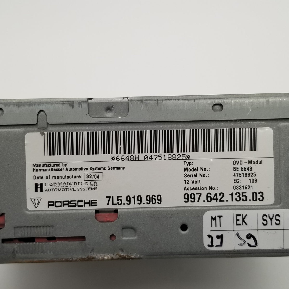 GPS Navigation DVD CD Player 7L5919969C Fits 2005- 2010 PORSCHE CAYENNE
