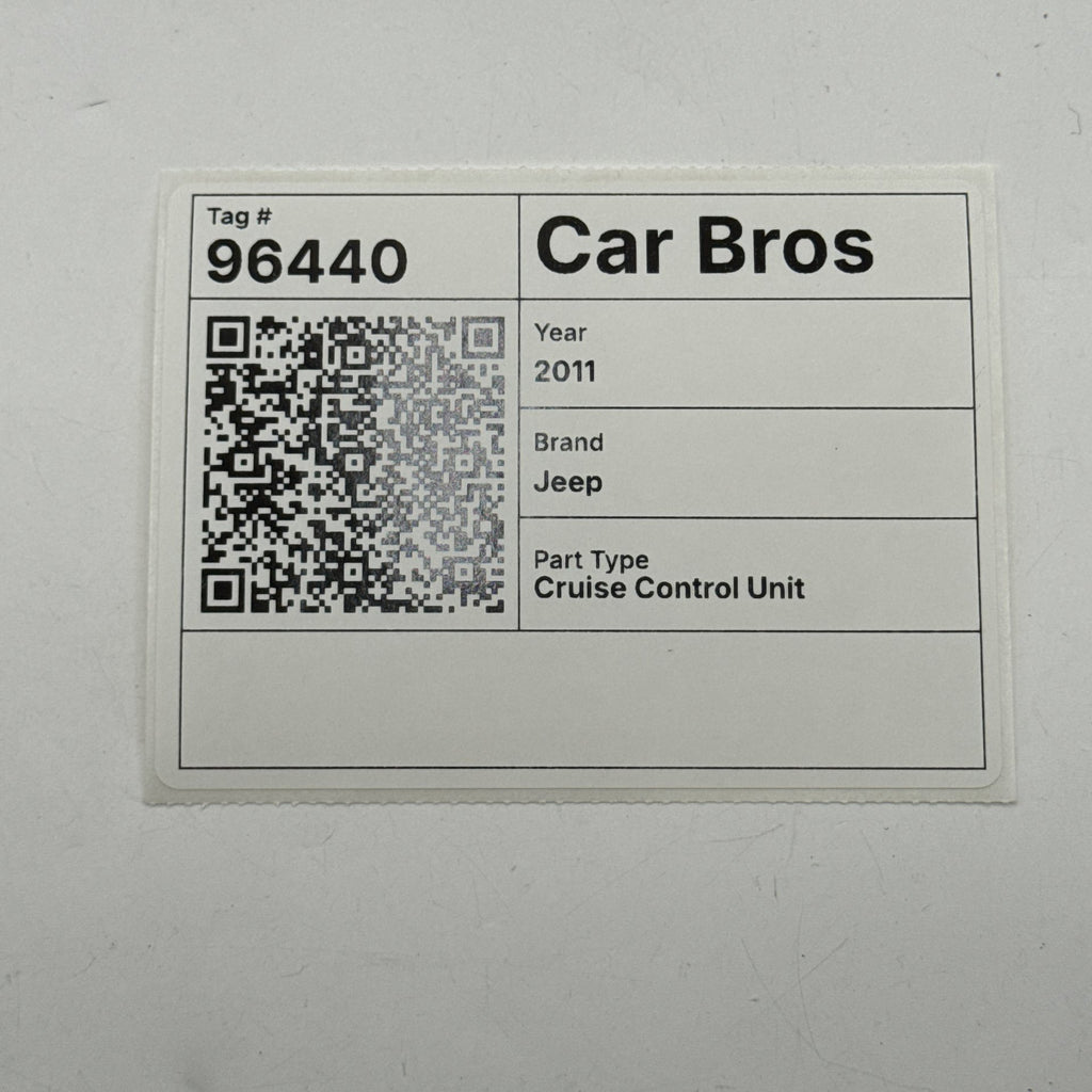 2011 2012 2013 Jeep Grand Cherokee Cruise Distance Radar Sensor 56038911AH