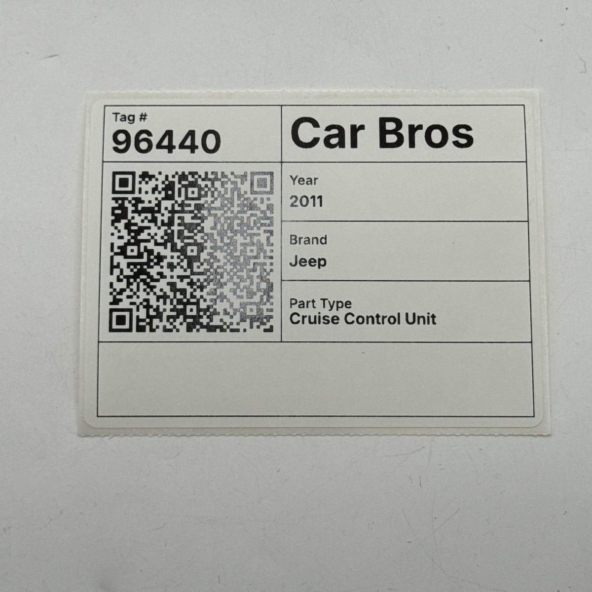 2011 2012 2013 Jeep Grand Cherokee Cruise Distance Radar Sensor 56038911AH