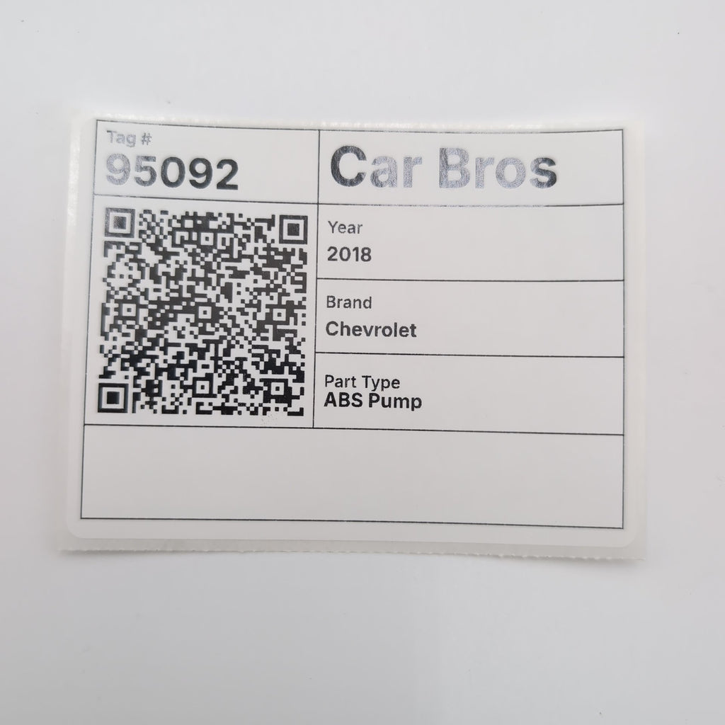 2018 Chevrolet Malibu 1.5L ABS Anti Lock Brake Pump 84325538