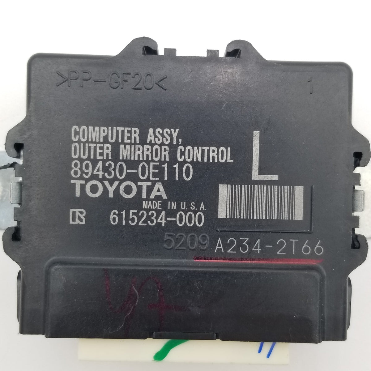 2016 - 2021 Lexus RX350 RX450H Outer Mirror Left Control Module 894300E110 OEM