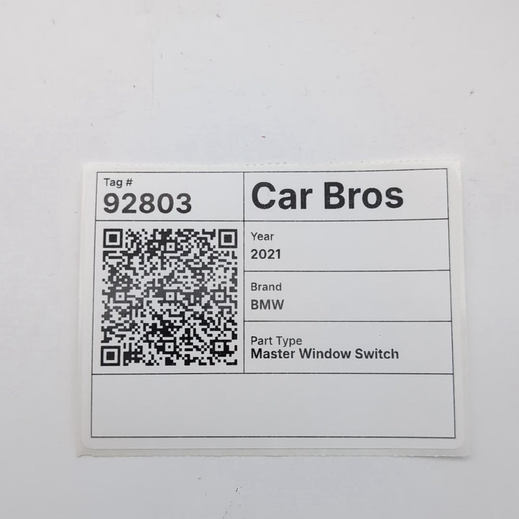 2019 - 2025 BMW X5 X5M Front Left Driver Master Window Switch 6832729