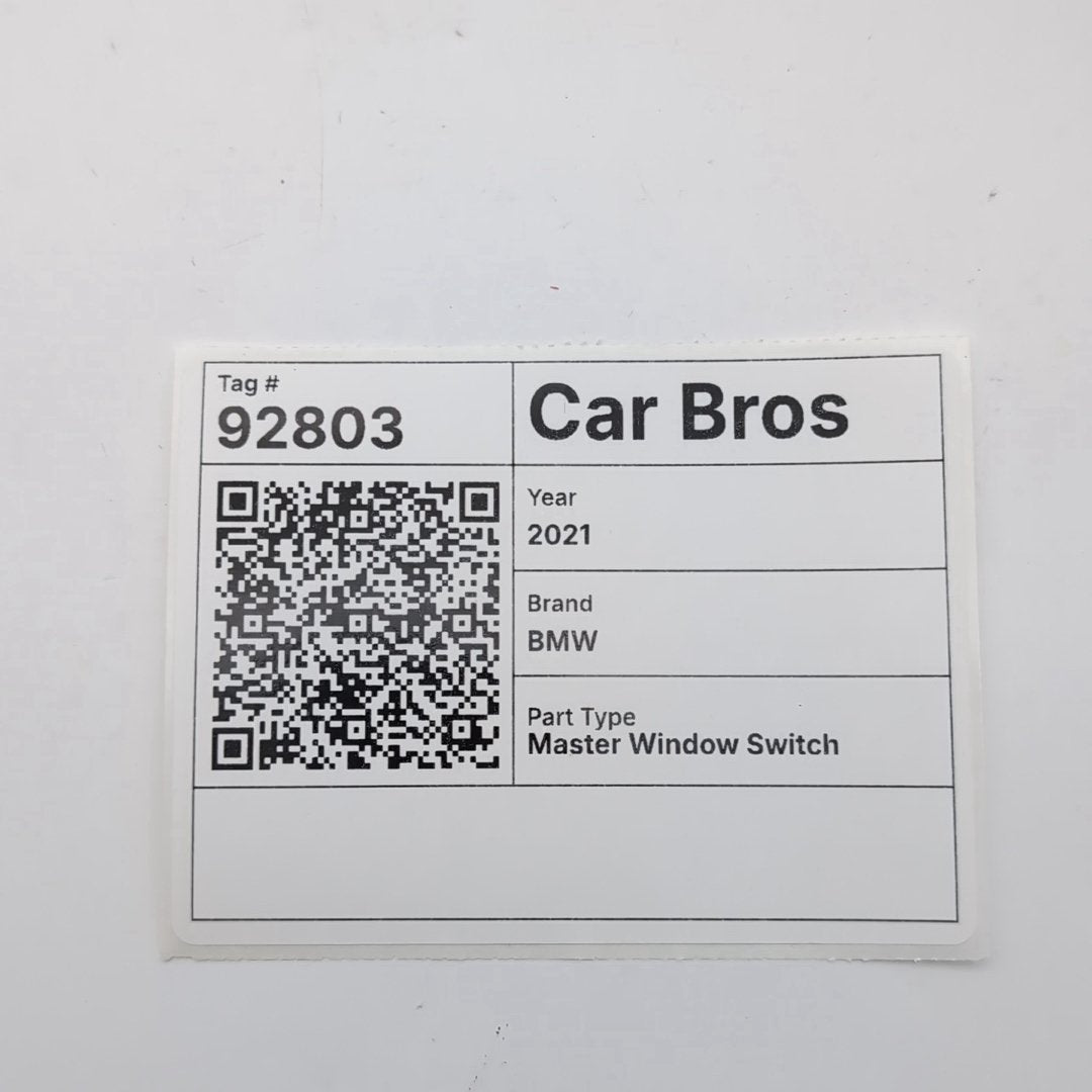 2019 - 2025 BMW X5 X5M Front Left Driver Master Window Switch 6832729