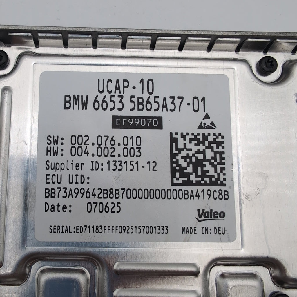 2025 2026 BMW G60 XM X1 X2 X3 X5 X7 UCAP-10 Surround View Camera Module 5B65A37