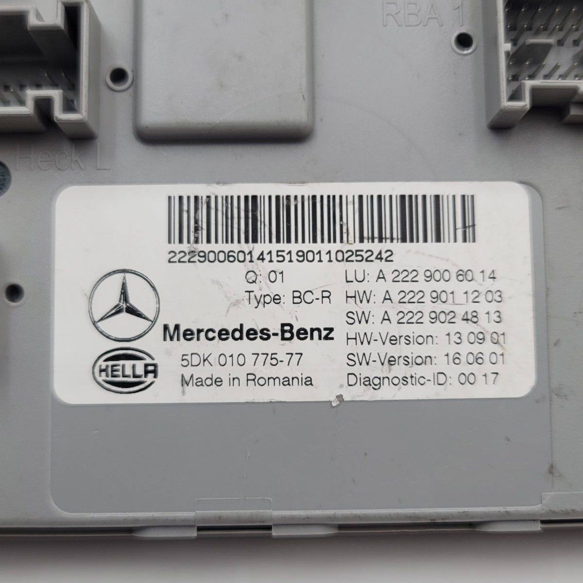 2016- 2024 MERCEDES GLC300 X253 SAM SIGNAL CONTROL MODULE UNIT OEM A2229006014