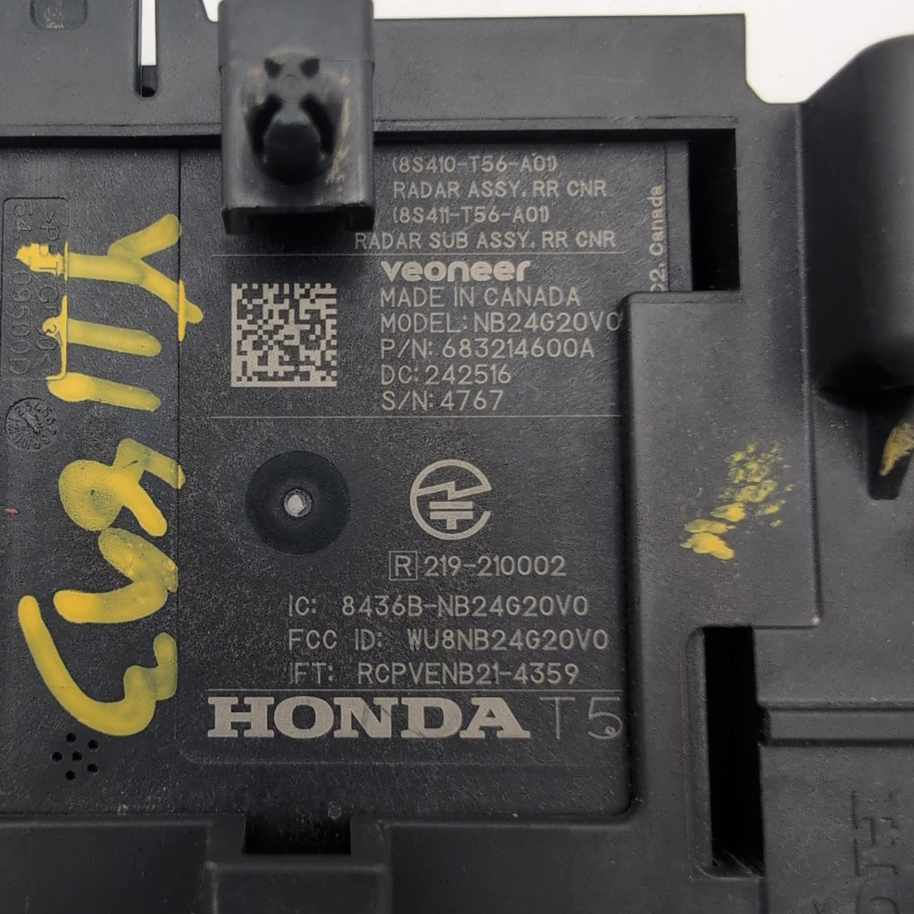 2025 2026 Honda Civic Rear Corner Blind Spot Radar Sensor 8S410-T56-A01