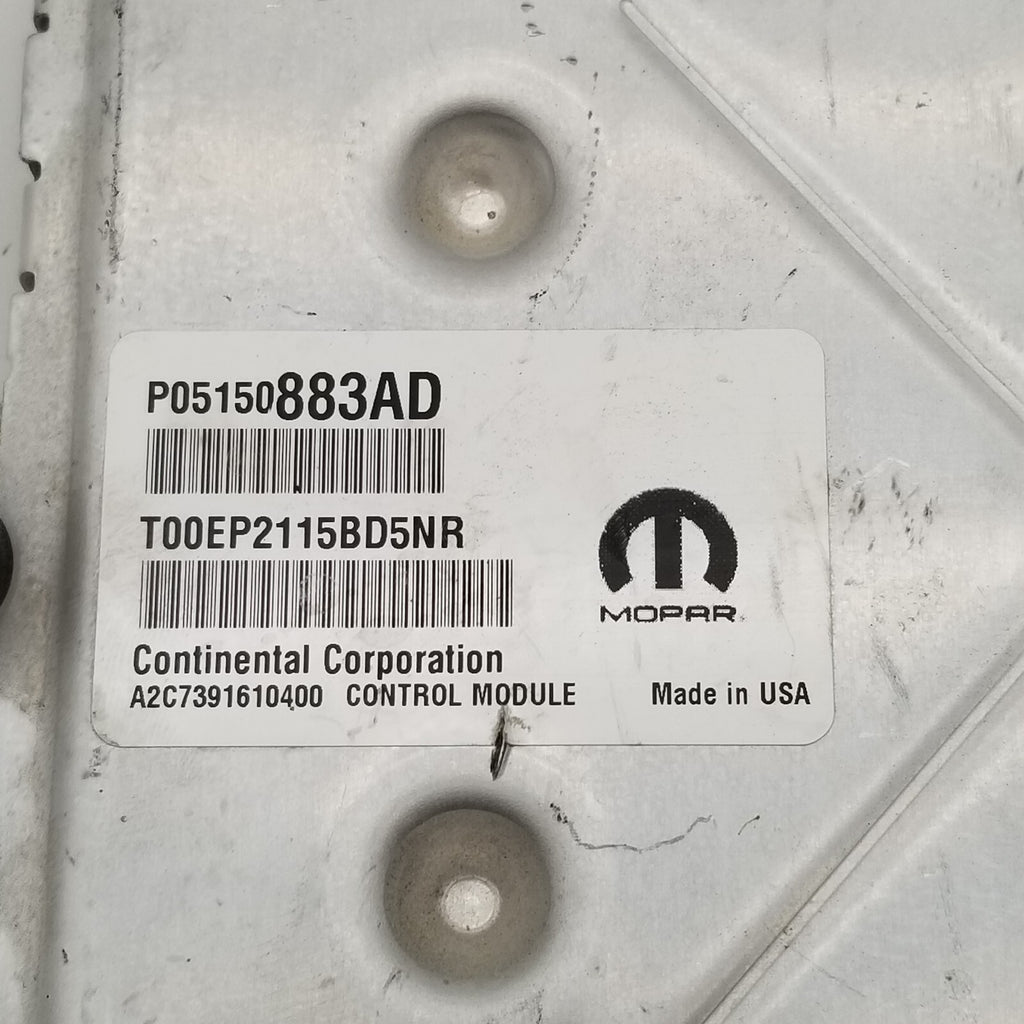 2015 Chrysler 300 P05150883AD Computer Brain Engine Control ECU ECM EBX Module