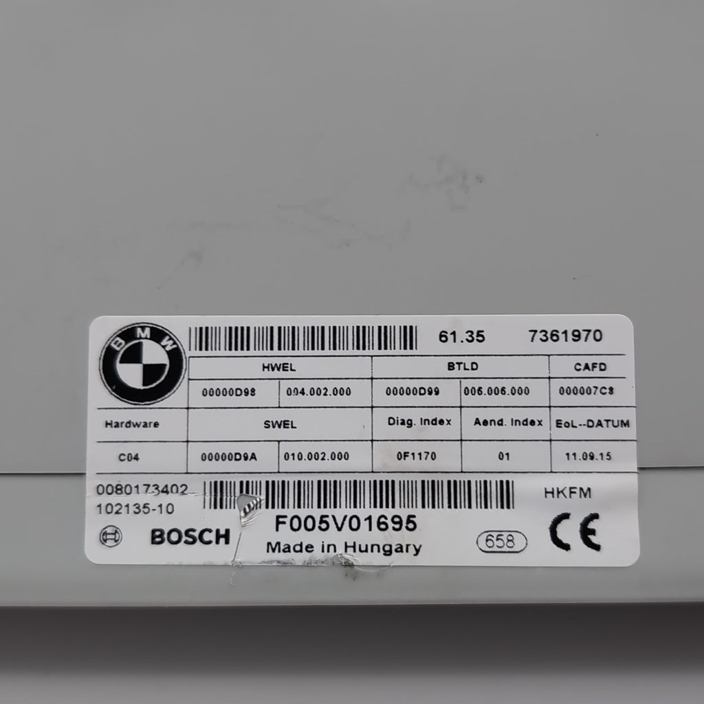 2011-2016 BMW F10 528i 535i Trunk Lid Liftgate Tail Gate Control Module 7361970