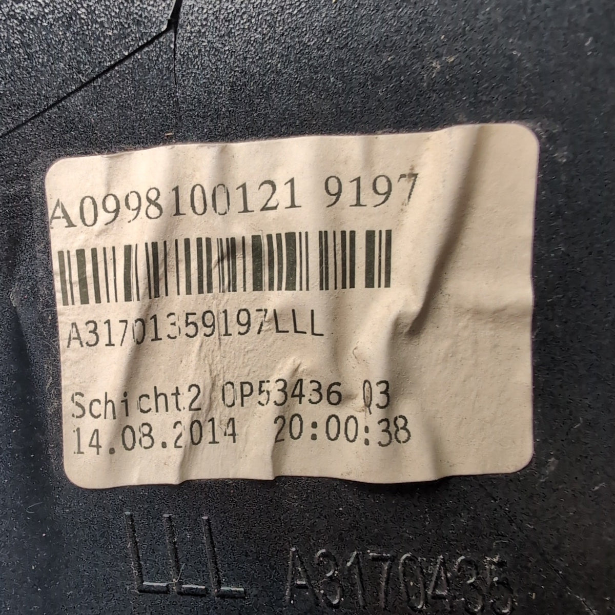 Mercedes Benz W205 W222 W213 Left Driver Side Mirror Cover Cap Shell A0998100121