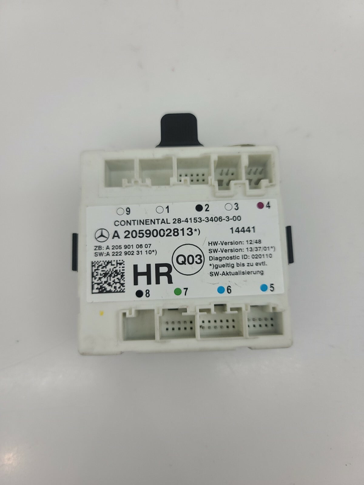 2015 2016 2017 2018 Mercedes W205 C300 Rear Right Side Door Control Module Unit