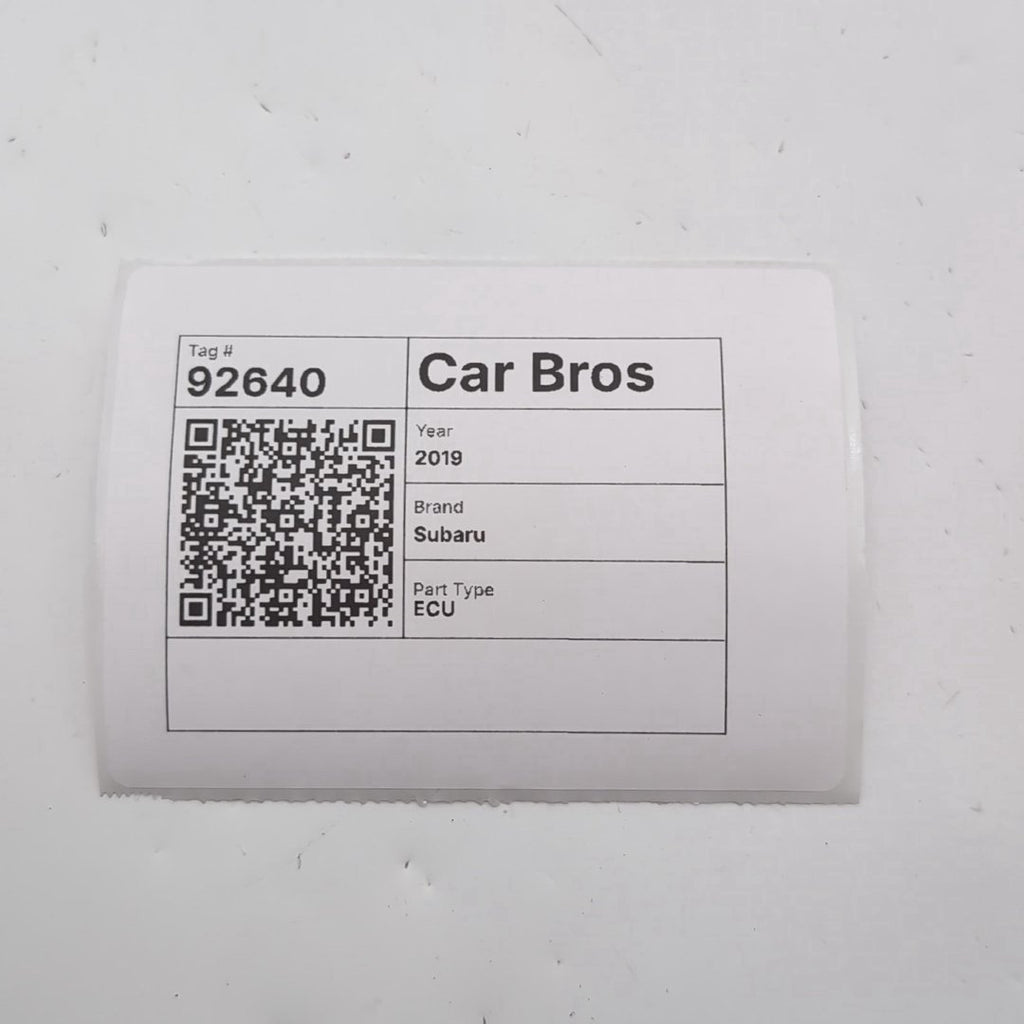 2019 Subaru Impreza 2.0L AWD Engine Computer Control Module ECU 22765AM67C