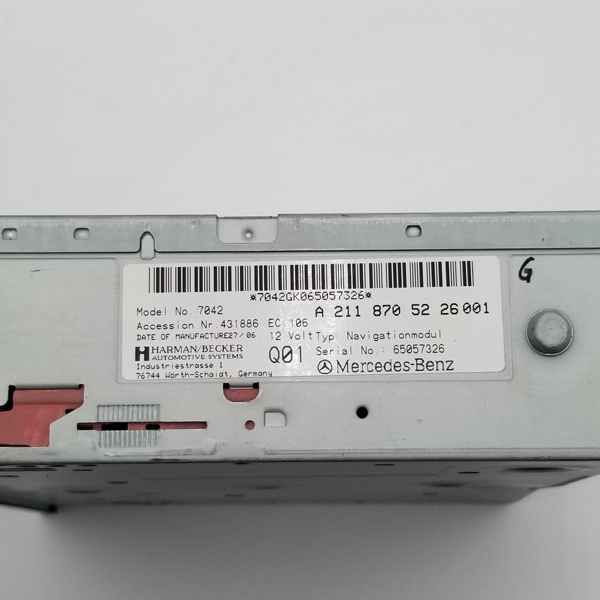 Mercedes R230 SL500 S430 S500 E350 Car Navigation DVD CD Player GPS Harman OEM
