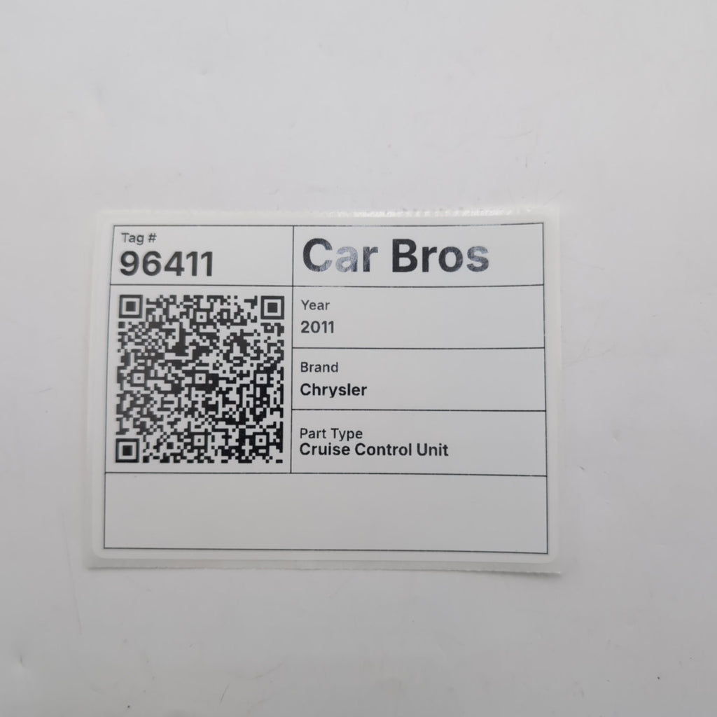 2011 - 2014 Chrysler 300 Cruise Control Distance Radar Sensor 56054169AD