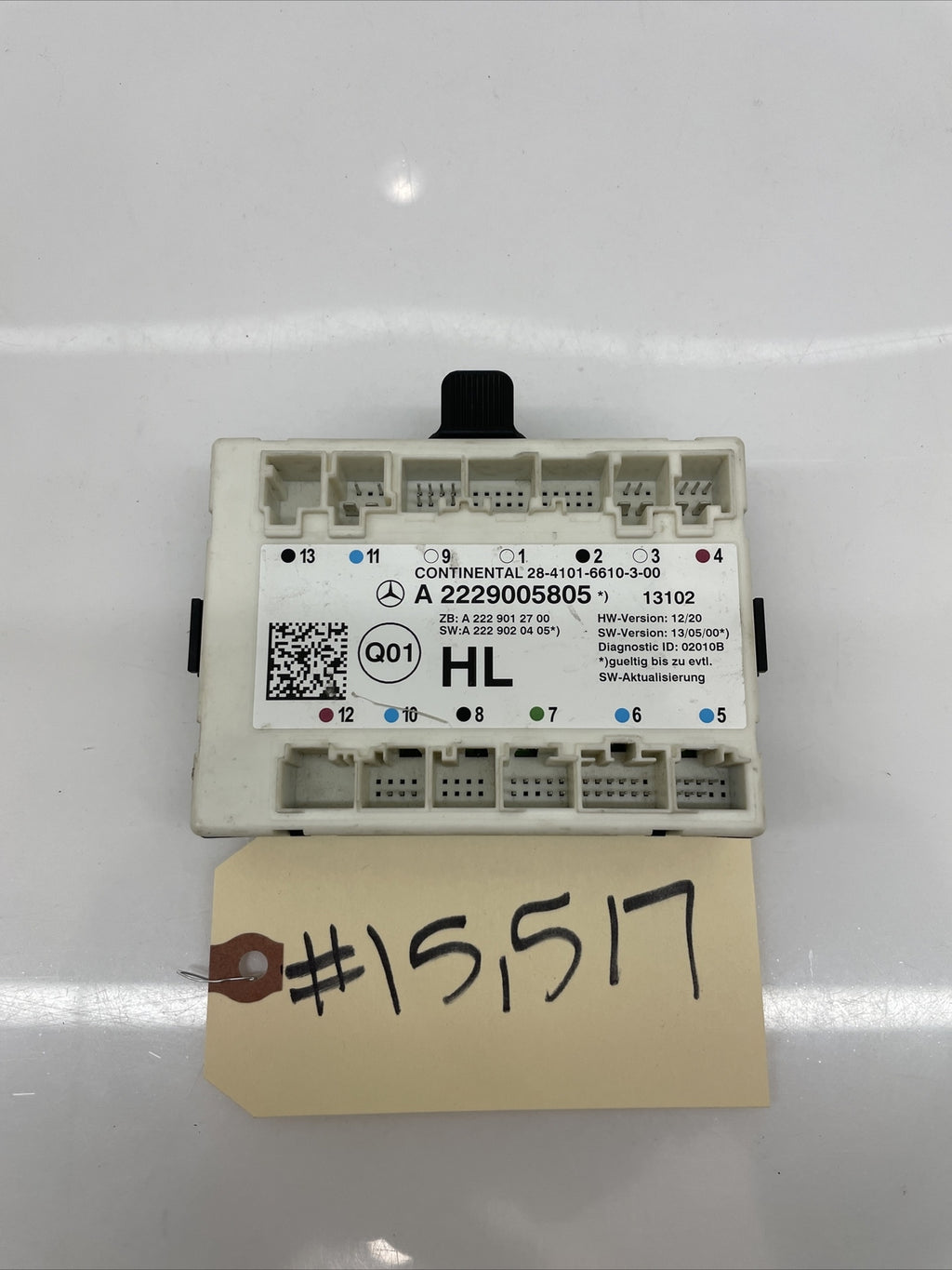 2014 2015 2017 Mercedes S63 S550 W222 Rear Left Side Door Control Module Unit