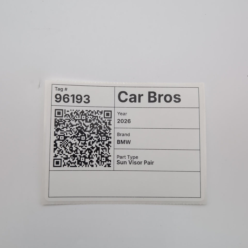 2024 - 2026 BMW i5 540i 530i 550e G60 Left Right Sun Visor Set 9501368 9501367