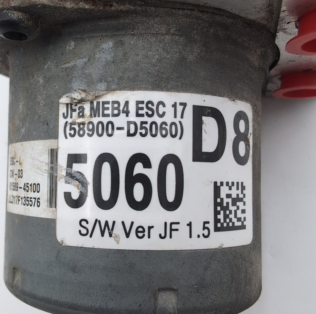 2016 2017 2018 Kia Optima 1.6L ABS Anti Lock Brake Pump 58900-D5060