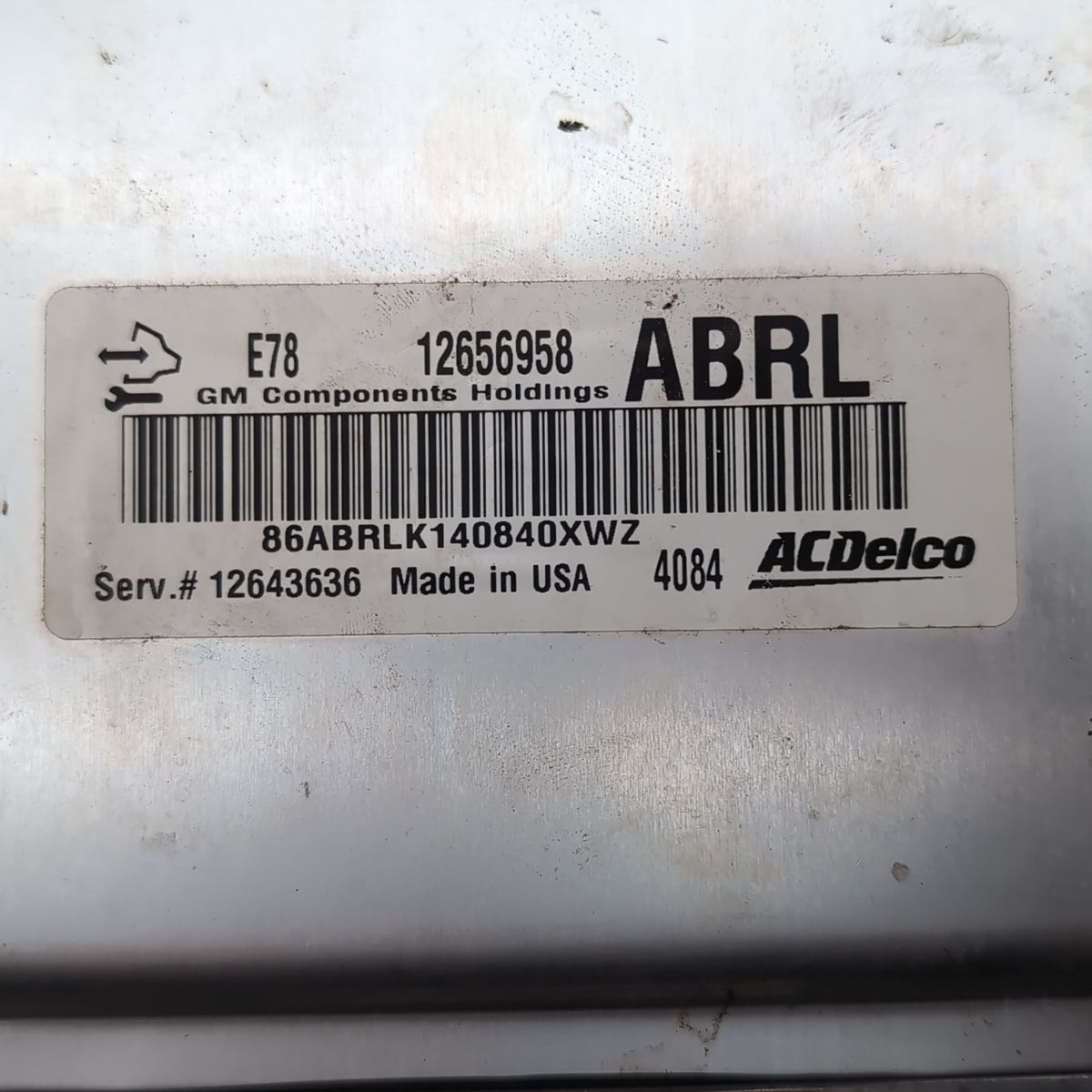 2013 2014 2015 2016 Chevrolet Cruze Engine Computer ECU Module E78 12656958