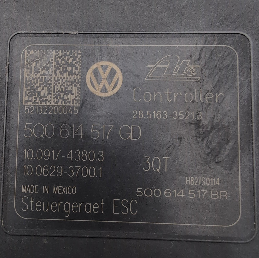 2021 2022 Volkswagen Jetta 1.4L ABS Anti Lock Brake Pump 5Q0614517GD