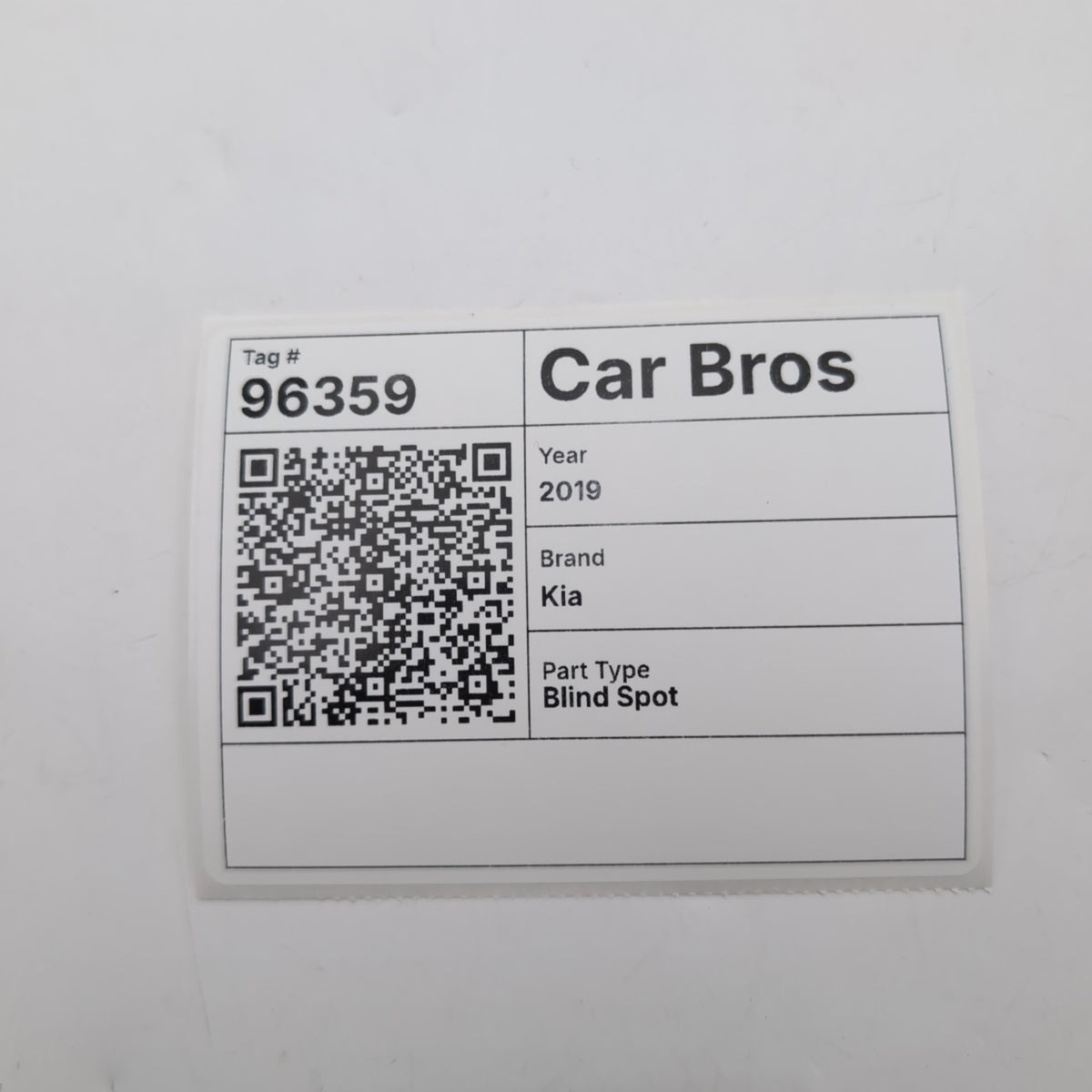 2019 2020 Kia Sorento LH Master Rear Left Blind Spot Radar Sensor 95811-C6500