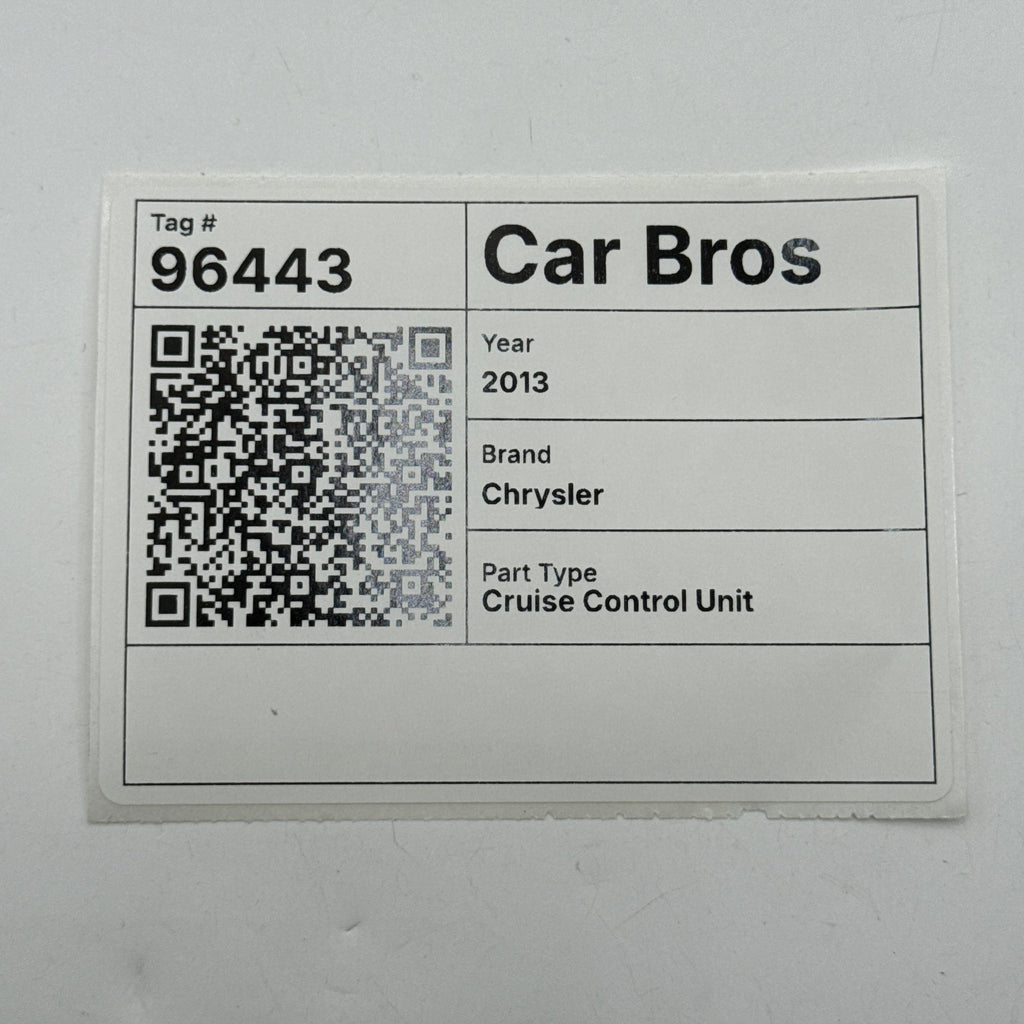 2011 - 2014 Chrysler 300 Cruise Control Distance Radar Sensor 68171861AB