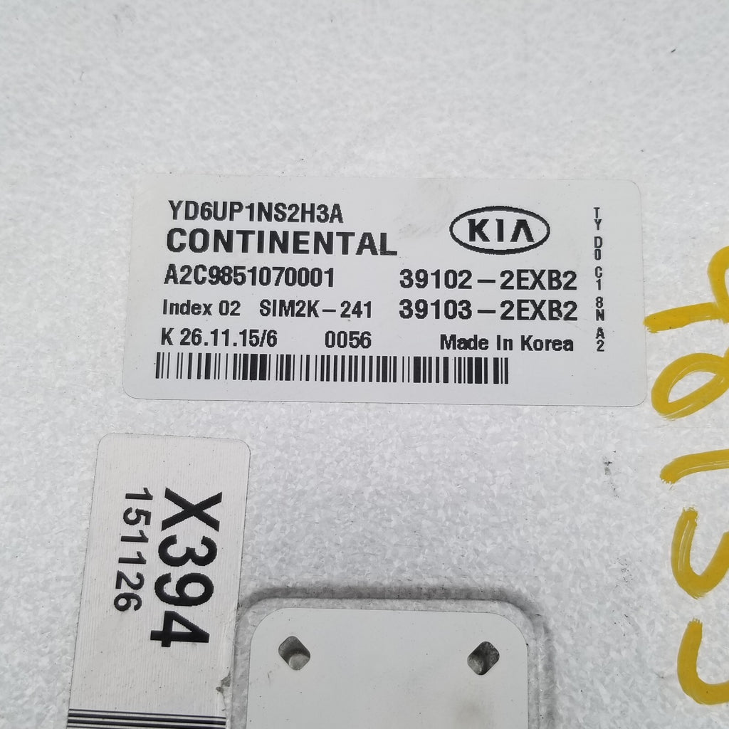 2014 2015 2016 KIA FORTE Engine Computer Control Module OEM ECM 391022EXB2