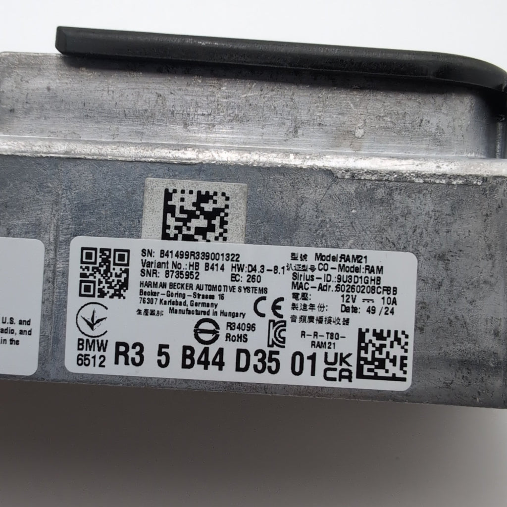 2021 - 2026 BMW G60 G20 G26 X5 X7 M2 M3 M4 Radio Audio Receiver Module 5B44D35