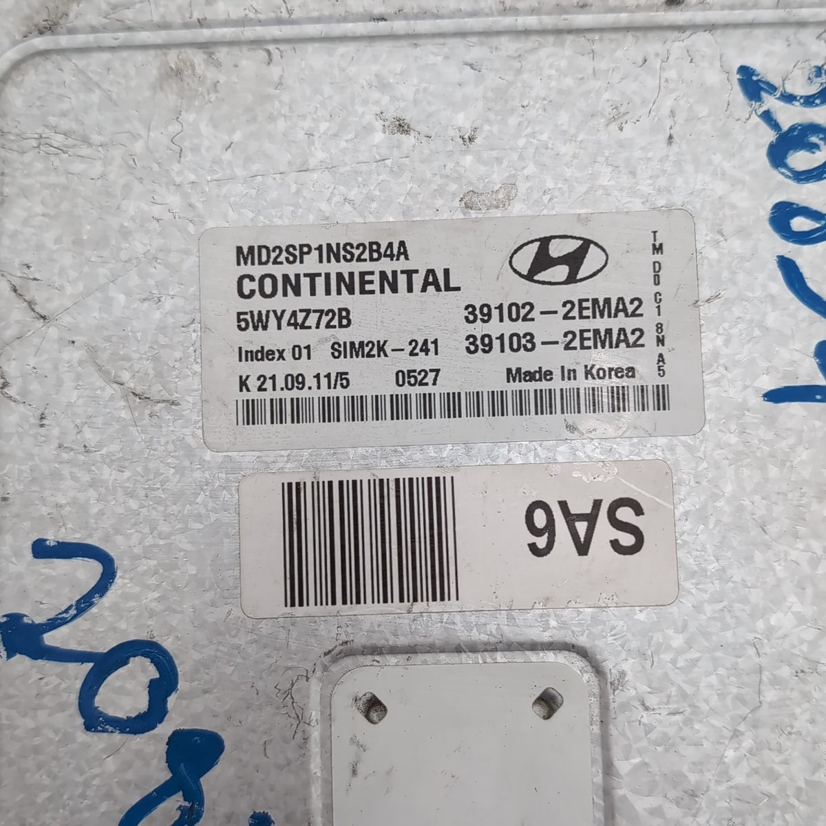 2011 2012 2013 Hyundai Elantra Engine Computer Control Module 39102-2EMA2