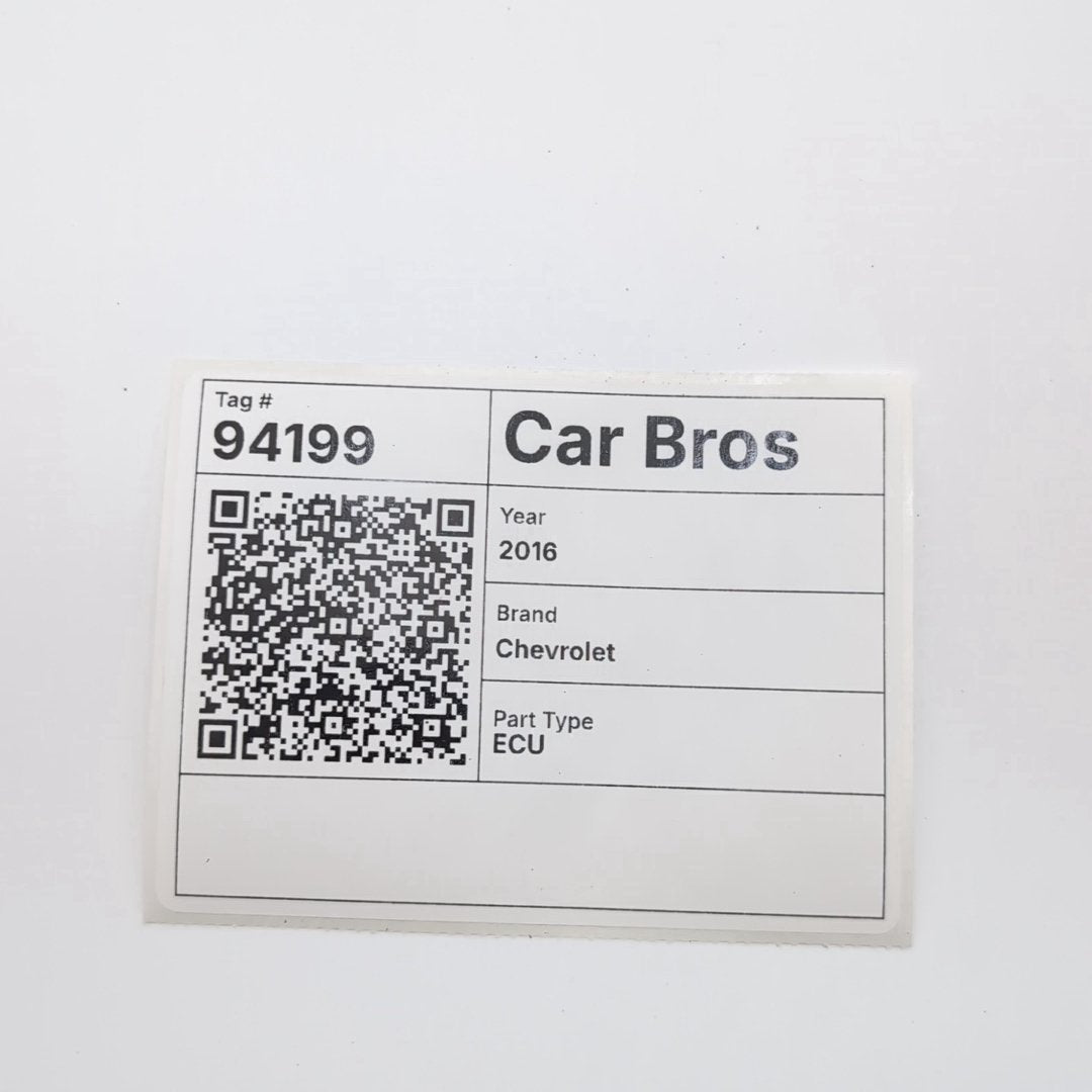 2016 Chevrolet Malibu 1.5L Engine Computer Control Module E80 12675580