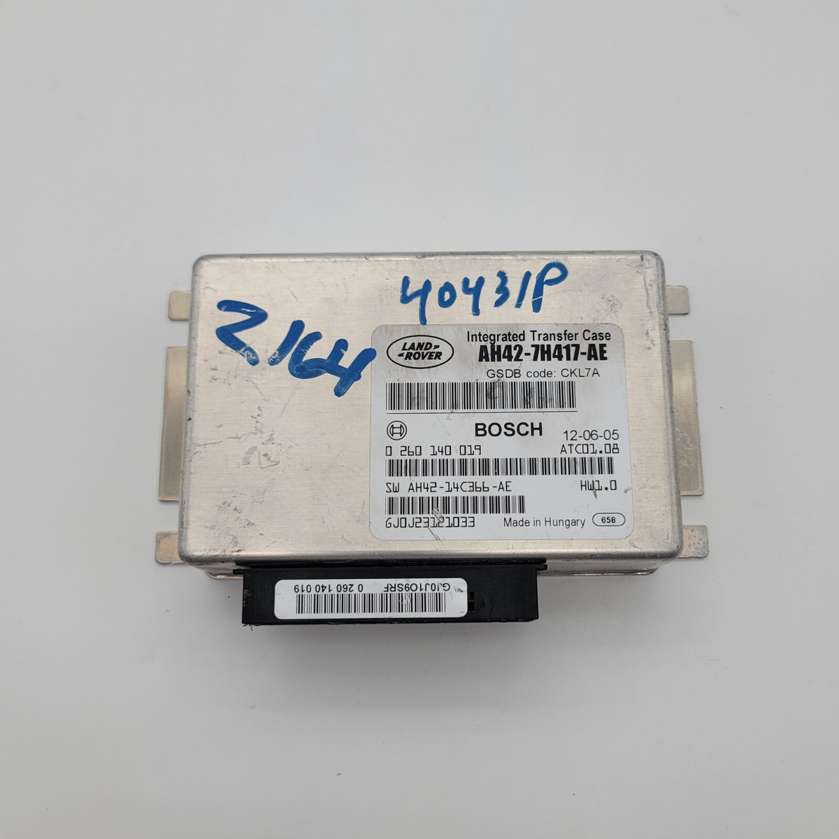 2010 2011 2012 2013 Range Rover Sport Transfer Case Control Module AH427H417AE